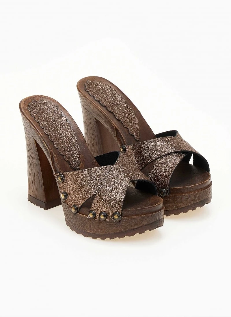 The Fashion Project Τσόκαρα σε μεταλλικά χρώματα - Mocha 4 The Fashion Project Τσόκαρα σε μεταλλικά χρώματα - Mocha - Image 4